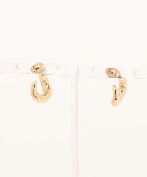 AZUL by moussy（アズールバイマウジー）の「HORN METAL MINI EARRINGS／ホーンメタルミニイヤリング（ピアス（両耳用）・レディース・シルバー/ゴールド系その他・FREE）」の3枚目の写真