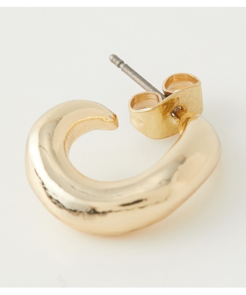 AZUL by moussy（アズールバイマウジー）の「HORN METAL MINI EARRINGS／ホーンメタルミニイヤリング（ピアス（両耳用）・レディース・シルバー/ゴールド系その他・FREE）」の5枚目の写真