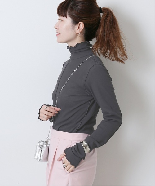 Spick &amp; Span - 新品未使用　Spick &amp; span シアーリブハイネック　白 Spick & Span（スピックアンドスパン）の「シアーリブハイネック