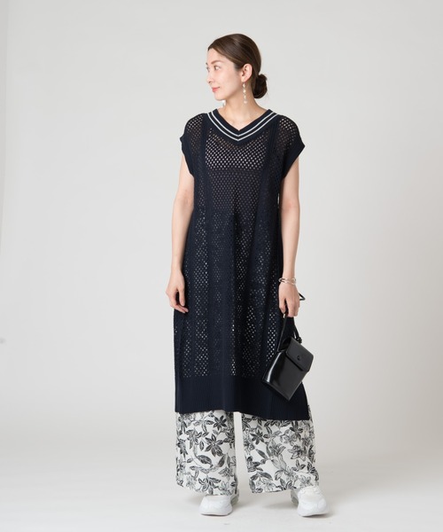 LAYMEE（レイミー）の「Glory knit / グローリーニット（ニット/セーター・レディース・ダークネイビー/グレー/ホワイト・FREE）」の22枚目の写真