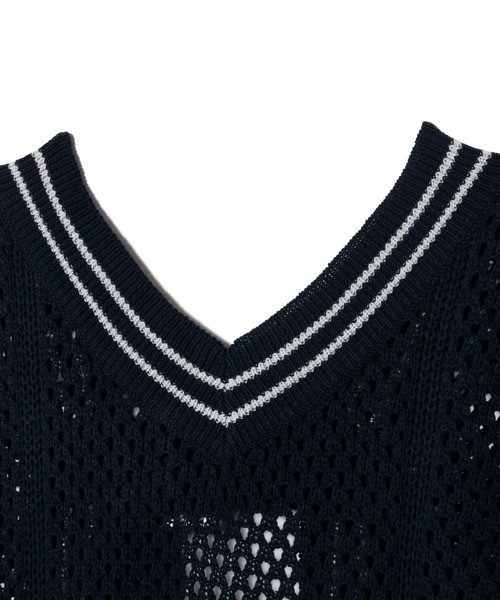 LAYMEE（レイミー）の「Glory knit / グローリーニット（ニット/セーター・レディース・ダークネイビー/グレー/ホワイト・FREE）」の5枚目の写真