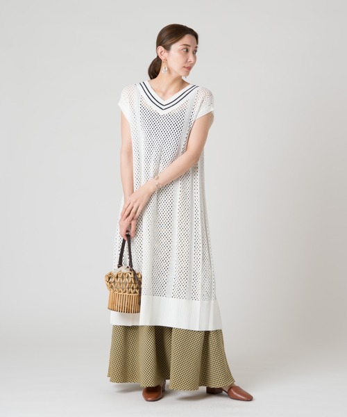 LAYMEE（レイミー）の「Glory knit / グローリーニット（ニット/セーター・レディース・ダークネイビー/グレー/ホワイト・FREE）」の10枚目の写真