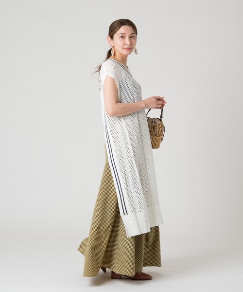LAYMEE（レイミー）の「Glory knit / グローリーニット（ニット/セーター・レディース・ダークネイビー/グレー/ホワイト・FREE）」の11枚目の写真