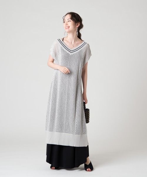 LAYMEE（レイミー）の「Glory knit / グローリーニット（ニット/セーター・レディース・ダークネイビー/グレー/ホワイト・FREE）」の19枚目の写真
