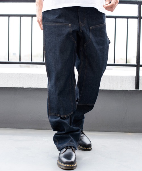 KEY（キイ）の「KEY インディゴデニム/ロガーダンガリー（デニムパンツ・メンズ・インディゴブルー/ワンウォッシュ・40inch/32inch/34inch/36inch/30inch）」の2枚目の写真