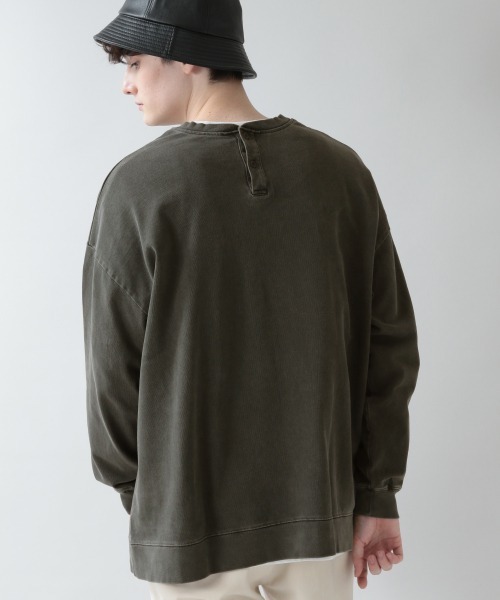 RAGEBLUE(レイジブルー)の「<前後着用可能>リサイクルコットン2WAYロンT/930898(Tシャツ/カットソー・メンズ・オレンジ/グリーン系その他/ブラック・FREE)」の4枚目の写真