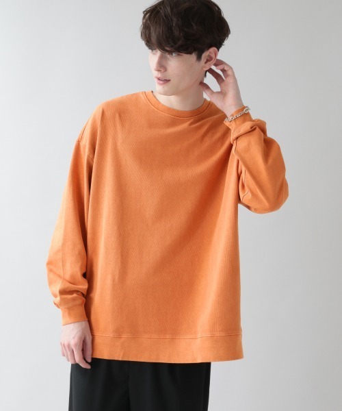 RAGEBLUE(レイジブルー)の「<前後着用可能>リサイクルコットン2WAYロンT/930898(Tシャツ/カットソー・メンズ・オレンジ/グリーン系その他/ブラック・FREE)」の20枚目の写真