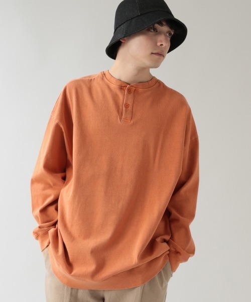 RAGEBLUE(レイジブルー)の「<前後着用可能>リサイクルコットン2WAYロンT/930898(Tシャツ/カットソー・メンズ・オレンジ/グリーン系その他/ブラック・FREE)」の13枚目の写真