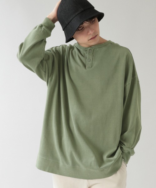 RAGEBLUE(レイジブルー)の「<前後着用可能>リサイクルコットン2WAYロンT/930898(Tシャツ/カットソー・メンズ・オレンジ/グリーン系その他/ブラック・FREE)」の18枚目の写真