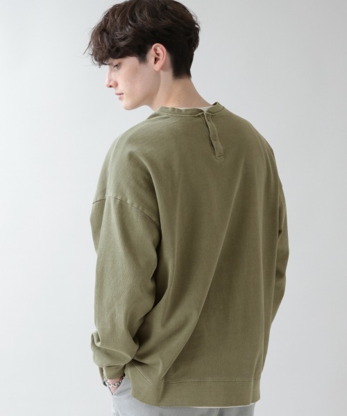RAGEBLUE(レイジブルー)の「<前後着用可能>リサイクルコットン2WAYロンT/930898(Tシャツ/カットソー・メンズ・オレンジ/グリーン系その他/ブラック・FREE)」の6枚目の写真