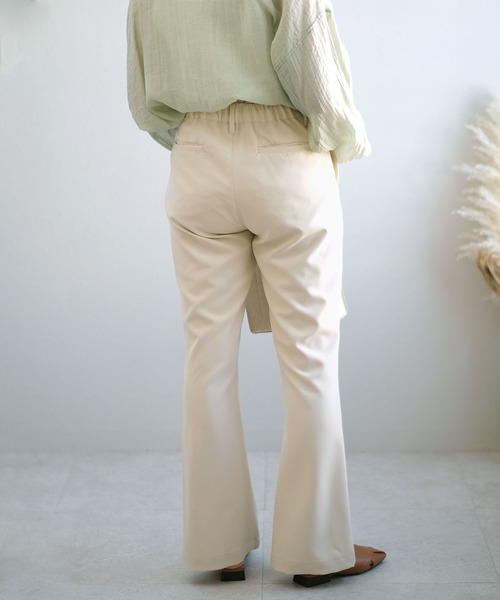 ＡＮＤＪ（アンドジェイ）の「ハイウエストセミフレアパンツ（その他パンツ・レディース・ブラック/グリーン/イエロー/ベージュ系その他・M）」の15枚目の写真