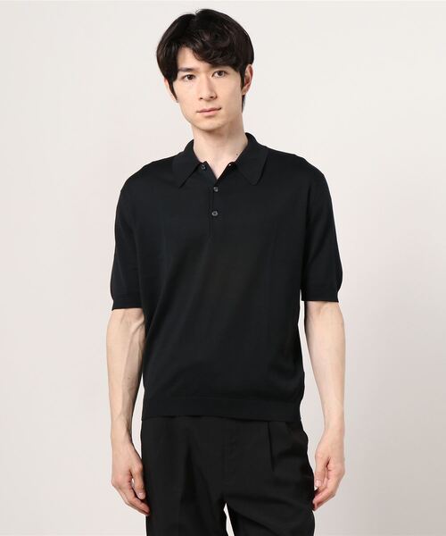 JOHN SMEDLEY / ISIS 30ゲージ コットンニットポロ（ポロシャツ