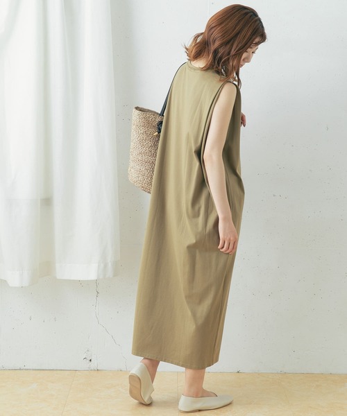 URBAN RESEARCH ROSSO（アーバンリサーチロッソ）の「ペルヴィアンロングワンピース（ワンピース・レディース・ライトカーキ/ピンク系その他/ネイビー・FREE）」の6枚目の写真