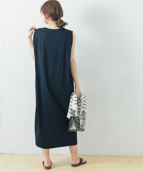 URBAN RESEARCH ROSSO（アーバンリサーチロッソ）の「ペルヴィアンロングワンピース（ワンピース・レディース・ライトカーキ/ピンク系その他/ネイビー・FREE）」の16枚目の写真