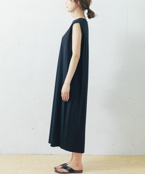 URBAN RESEARCH ROSSO（アーバンリサーチロッソ）の「ペルヴィアンロングワンピース（ワンピース・レディース・ライトカーキ/ピンク系その他/ネイビー・FREE）」の5枚目の写真