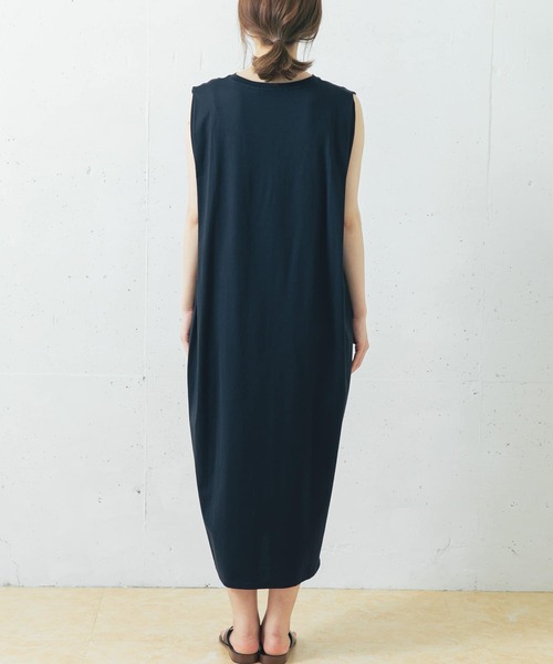 URBAN RESEARCH ROSSO（アーバンリサーチロッソ）の「ペルヴィアンロングワンピース（ワンピース・レディース・ライトカーキ/ピンク系その他/ネイビー・FREE）」の7枚目の写真