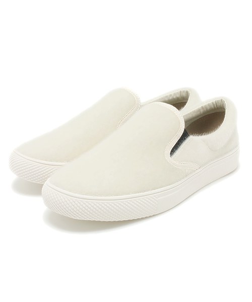 CIAOPANIC（チャオパニック）の「【Ciaopanic】ベロアスリッポン（スニーカー・レディース・ブルー/ホワイト/グリーン・24/25/23）」の2枚目の写真