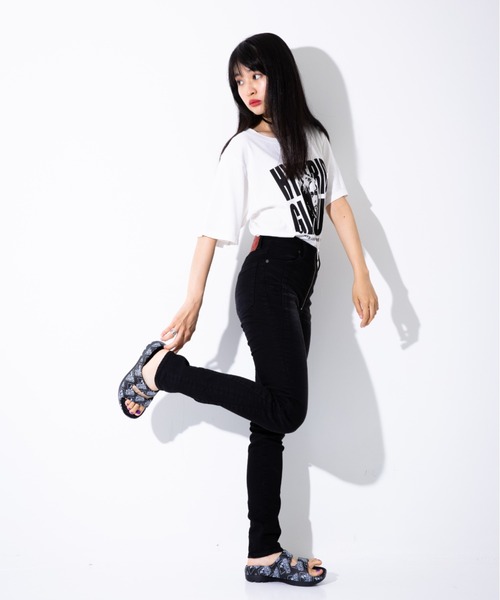 HYSTERIC GLAMOUR（ヒステリックグラマー）の「スキニーデニムパンツ（デニムパンツ・レディース・インディゴブルー/ブラック・25inch/26inch/28inch/27inch）」の7枚目の写真