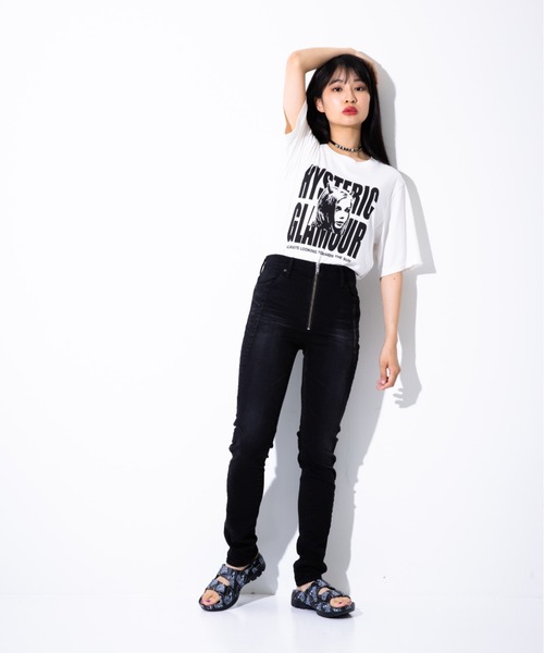 HYSTERIC GLAMOUR（ヒステリックグラマー）の「スキニーデニムパンツ（デニムパンツ・レディース・インディゴブルー/ブラック・25inch/26inch/28inch/27inch）」の8枚目の写真
