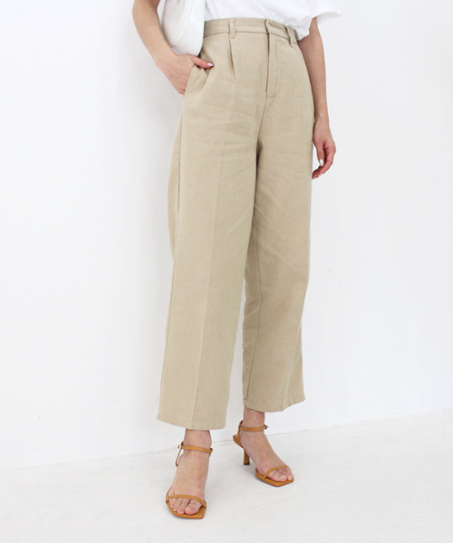 MODE ROBE(モードローブ)の「センタープレスコットンパンツ(その他パンツ・レディース・ベージュ/アイボリー・FREE)」の17枚目の写真