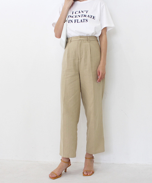 MODE ROBE(モードローブ)の「センタープレスコットンパンツ(その他パンツ・レディース・ベージュ/アイボリー・FREE)」の10枚目の写真