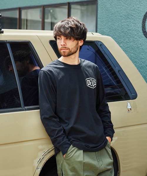 JACK & MARIE（ジャックアンドマリー）の「DEUS Venice Long-Sleeve Tee (デウス )(2colors)(T_DMA61831B)（Tシャツ/カットソー・メンズ・ブラック/ホワイト・M/L）」の2枚目の写真