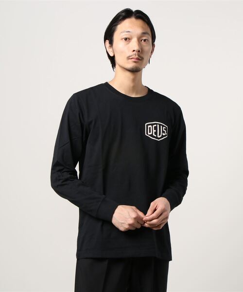 JACK & MARIE（ジャックアンドマリー）の「DEUS Venice Long-Sleeve Tee (デウス )(2colors)(T_DMA61831B)（Tシャツ/カットソー・メンズ・ブラック/ホワイト・M/L）」の6枚目の写真