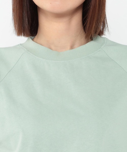 UNRELISH（アンレリッシュ）の「モックネックカットトップス（Tシャツ/カットソー・レディース・モカ/ホワイト/ライトグリーン・MEDIUM）」の8枚目の写真