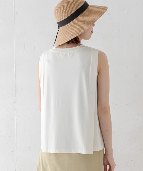 URBAN RESEARCH Sonny Label(アーバンリサーチサニーレーベル)の「ショルダータックカットソー(Tシャツ/カットソー・レディース・パープル/オフホワイト/チャコールグレー・FREE)」の6枚目の写真