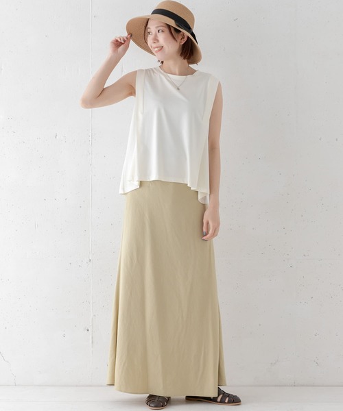 URBAN RESEARCH Sonny Label(アーバンリサーチサニーレーベル)の「ショルダータックカットソー(Tシャツ/カットソー・レディース・パープル/オフホワイト/チャコールグレー・FREE)」の12枚目の写真