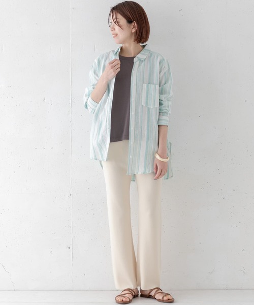 URBAN RESEARCH Sonny Label(アーバンリサーチサニーレーベル)の「ショルダータックカットソー(Tシャツ/カットソー・レディース・パープル/オフホワイト/チャコールグレー・FREE)」の11枚目の写真