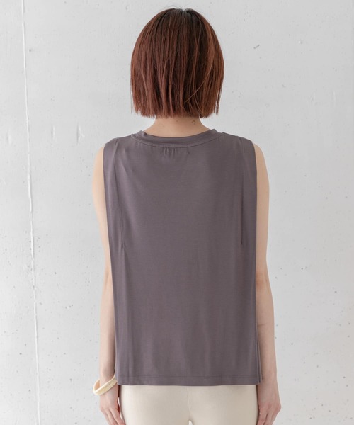 URBAN RESEARCH Sonny Label(アーバンリサーチサニーレーベル)の「ショルダータックカットソー(Tシャツ/カットソー・レディース・パープル/オフホワイト/チャコールグレー・FREE)」の15枚目の写真