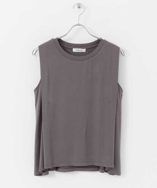 URBAN RESEARCH Sonny Label(アーバンリサーチサニーレーベル)の「ショルダータックカットソー(Tシャツ/カットソー・レディース・パープル/オフホワイト/チャコールグレー・FREE)」の18枚目の写真