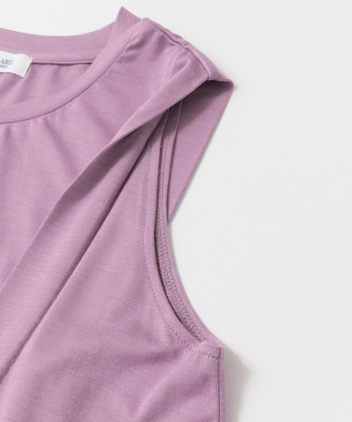 URBAN RESEARCH Sonny Label(アーバンリサーチサニーレーベル)の「ショルダータックカットソー(Tシャツ/カットソー・レディース・パープル/オフホワイト/チャコールグレー・FREE)」の20枚目の写真