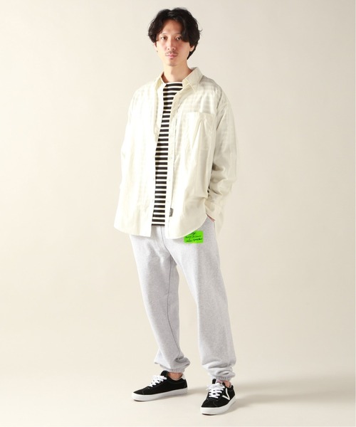 JOURNAL STANDARD relume（ジャーナルスタンダード　レリューム）の「420g ヘビーオンス スウェットパンツ/ワンマイルウェア/トラックパンツ（スウェットパンツ・メンズ・ブラック/ライトグレー/ホワイト・MEDIUM/LARGE）」の4枚目の写真