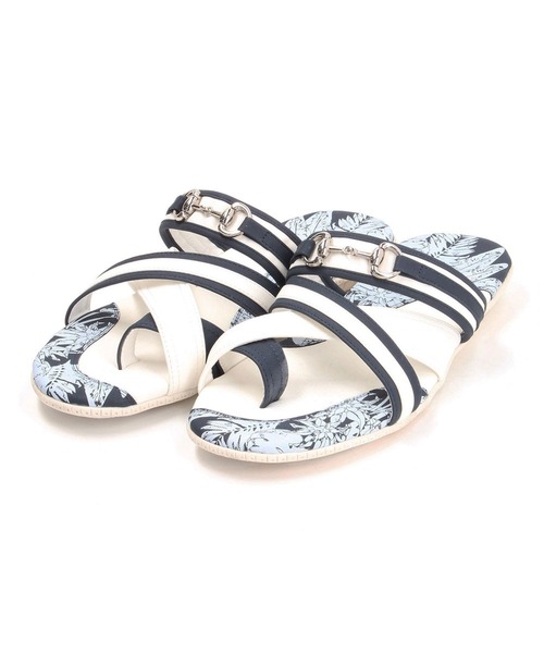 HIDEAWAYS NICOLE(ハイダウェイニコル)の「ビットデザインサンダル(サンダル・メンズ・ホワイト/ブラック/その他1/その他2・26.5cm/27.5cm)」の4枚目の写真