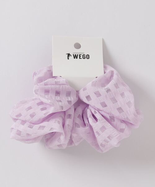 WEGO（ウィゴー）の「WEGO/チェックシュシュ（シュシュ・レディース・ホワイト/オレンジ/ライトパープル/ブラック・FREE）」の3枚目の写真