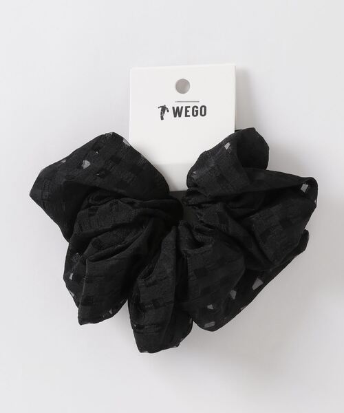 WEGO（ウィゴー）の「WEGO/チェックシュシュ（シュシュ・レディース・ホワイト/オレンジ/ライトパープル/ブラック・FREE）」の2枚目の写真