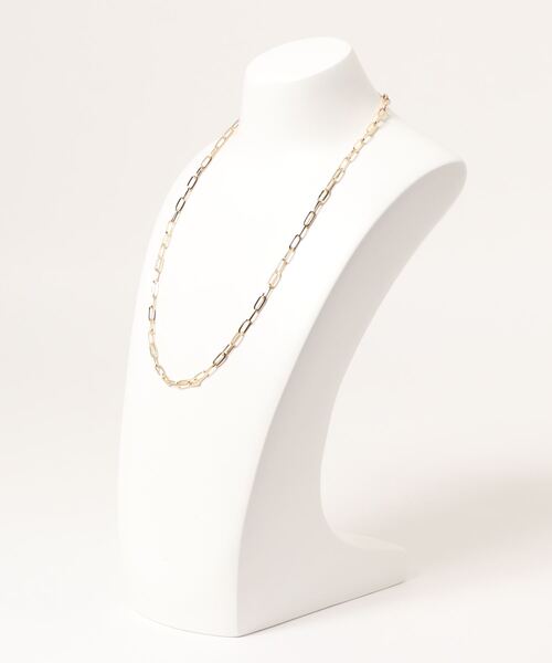 natural couture(ナチュラルクチュール)の「シンプルチェーンネックレス(ネックレス・レディース・シルバー/ゴールド・FREE)」の3枚目の写真