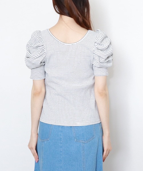 archives（アルシーヴ）の「パワショルリブTOPS（Tシャツ/カットソー・レディース・イエロー/ピンク/グリーン/ブラック・MEDIUM）」の22枚目の写真