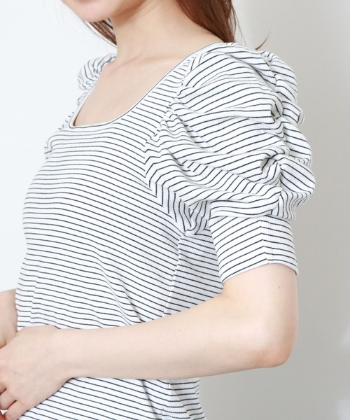archives（アルシーヴ）の「パワショルリブTOPS（Tシャツ/カットソー・レディース・イエロー/ピンク/グリーン/ブラック・MEDIUM）」の6枚目の写真