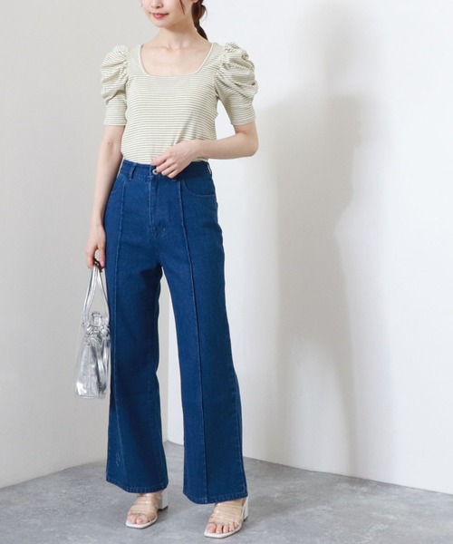 archives（アルシーヴ）の「パワショルリブTOPS（Tシャツ/カットソー・レディース・イエロー/ピンク/グリーン/ブラック・MEDIUM）」の12枚目の写真