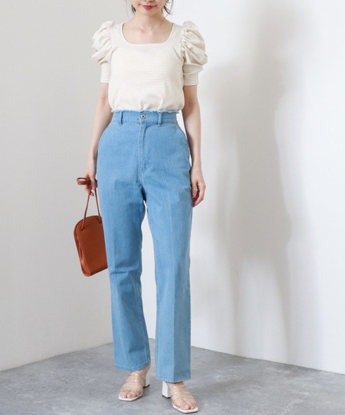 archives（アルシーヴ）の「パワショルリブTOPS（Tシャツ/カットソー・レディース・イエロー/ピンク/グリーン/ブラック・MEDIUM）」の19枚目の写真