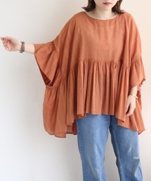 ジャガードブラウス（インド綿.インドコットン.コットン100%,綿100%）