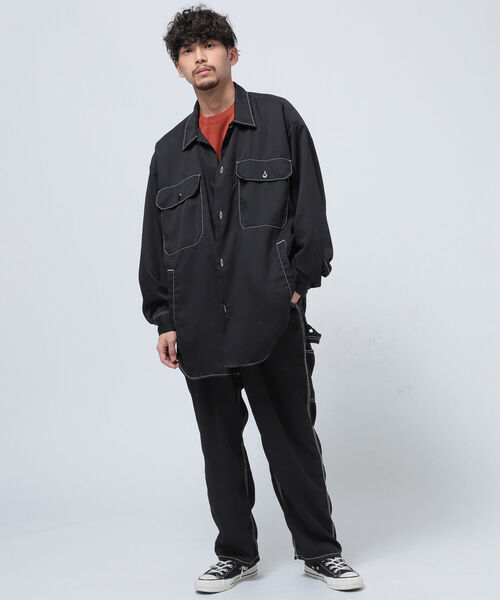 BEAMS（ビームス）の「BEAMS / ステッチ イージー CPO ジャケット（ブルゾン・メンズ・ブラック/ブラウン系その他4・SMALL/MEDIUM/LARGE/X-LARGE）」の4枚目の写真