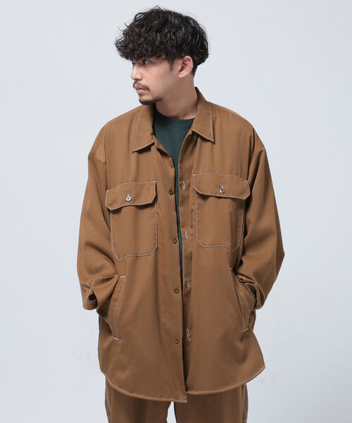 BEAMS（ビームス）の「BEAMS / ステッチ イージー CPO ジャケット（ブルゾン・メンズ・ブラック/ブラウン系その他4・SMALL/MEDIUM/LARGE/X-LARGE）」の13枚目の写真