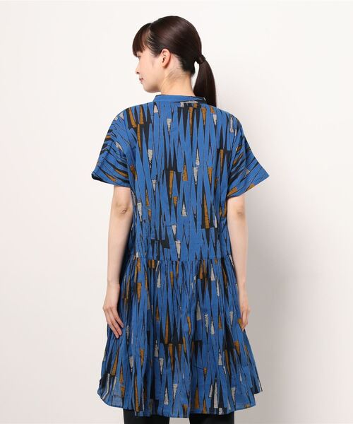 チャイハネ（チャイハネ）の「【チャイハネ】アフリカン幾何学柄チュニック（チュニック・レディース・レッド/イエロー/ブルー・FREE）」の5枚目の写真