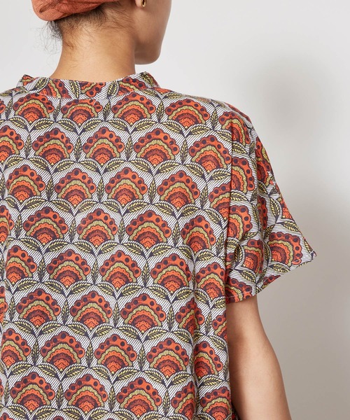 チャイハネ（チャイハネ）の「【チャイハネ】アフリカン幾何学柄チュニック（チュニック・レディース・レッド/イエロー/ブルー・FREE）」の19枚目の写真