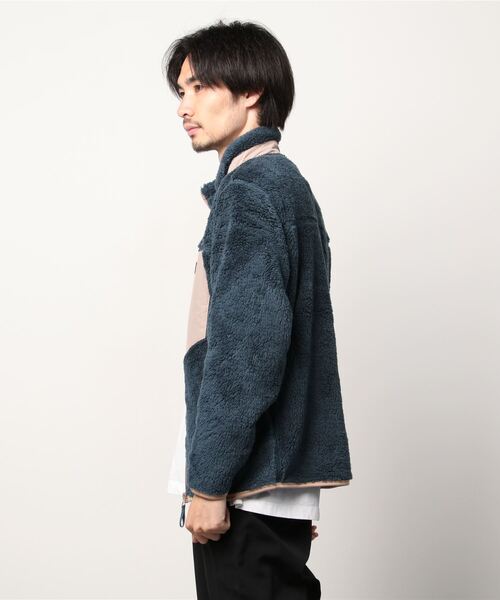 Dickies(ディッキーズ)の「【GENUINE DICKIES/ジェニュインディッキーズ】シャギーボア スタンドジップブルゾン(ブルゾン・メンズ・ブラック/ベージュ/オフホワイト/ブルーグリーン・LL/M/L)」の5枚目の写真