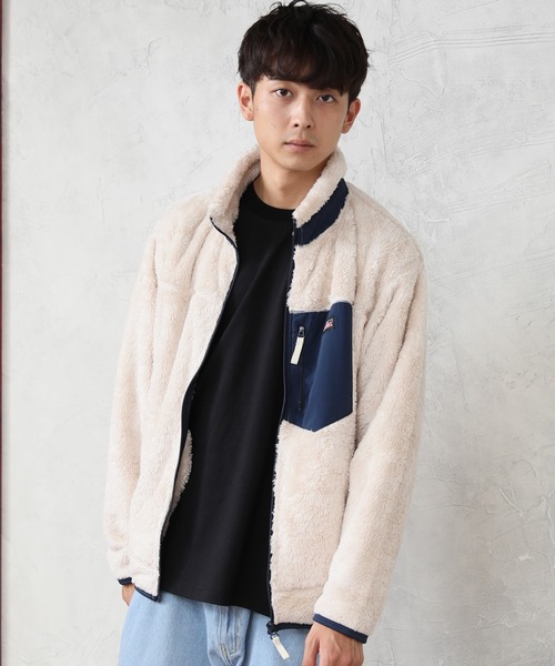 Dickies(ディッキーズ)の「【GENUINE DICKIES/ジェニュインディッキーズ】シャギーボア スタンドジップブルゾン(ブルゾン・メンズ・ブラック/ベージュ/オフホワイト/ブルーグリーン・LL/M/L)」の17枚目の写真